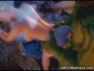 3d elf puteri ravaged oleh orc - seks di ah-me