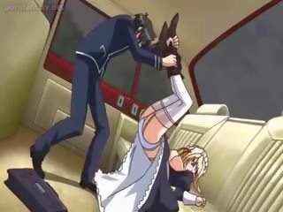 Vällustig animen blir henne fitta lagd