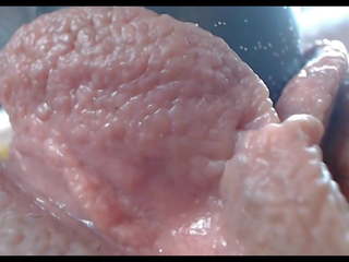 Vibed różowy cipka zabawka pieprzony w górę blisko pov, brudne wideo 3d