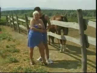 Avó helga hostess depraved fazenda, grátis porno f4