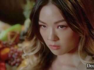Deeper&period; mona lancements la ultime 5-girl inverser gangbang