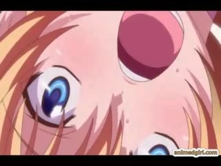 Raskaana anime söpöläinen pyydettyjen ja gangbanged mukaan lonkerot